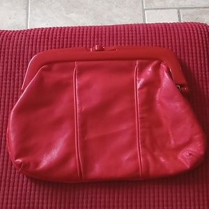 Italian leather clutch